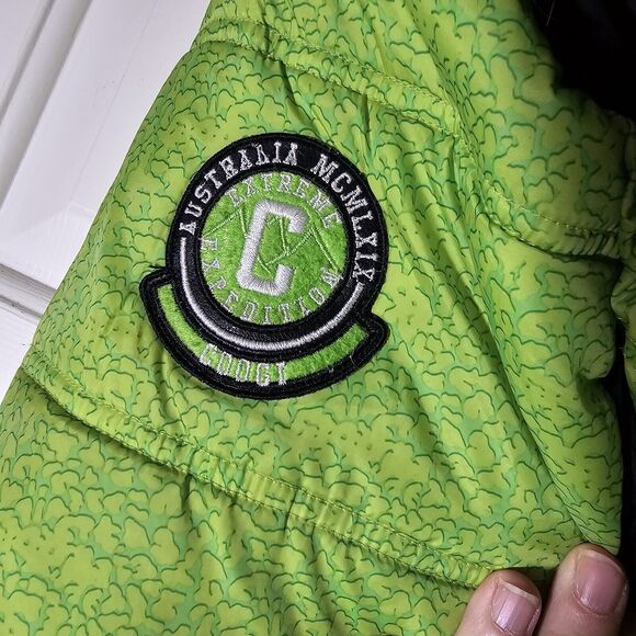 Girl’s COOGI AUSTRALIA WINTER Puffer Jacket COAT SIZE 14-16 Lime Green - Picture 4 of 12
